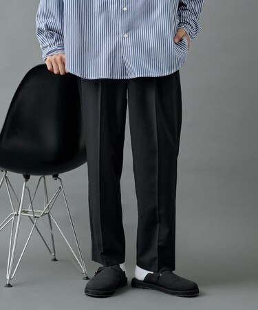 【セットアップ対応】ウーリートロテーパードパンツ