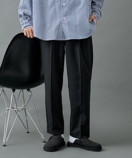 【セットアップ対応】ウーリートロテーパードパンツ