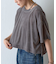 シアーベロアワイドクロップドTシャツ