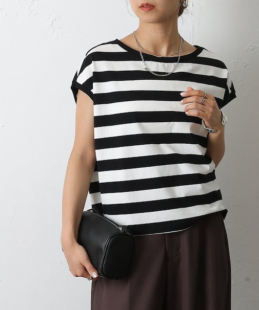 天竺フレンチスリーブプルオーバー