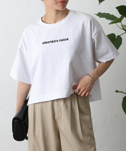 cleanestワイドクロップドTシャツ