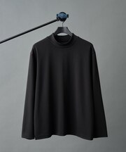 ドレープリブハイネック長袖T