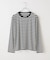 ボーダークルーネック長袖Tシャツ