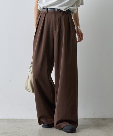 【セットアップ対応】ワイドスラックス