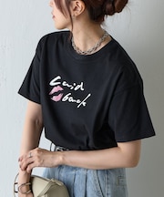 LipsプリントTシャツ