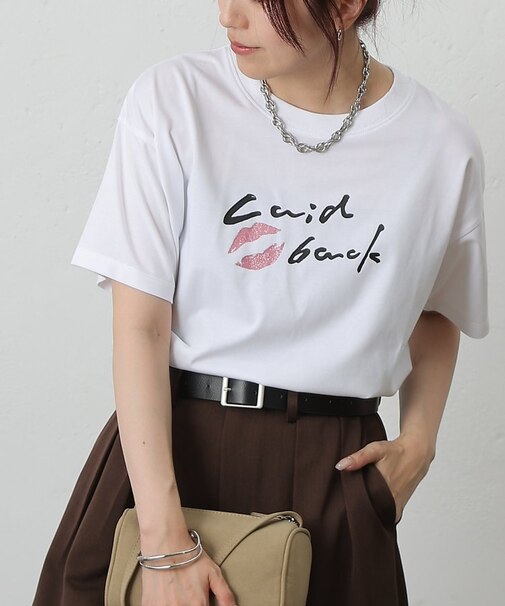 LipsプリントTシャツ