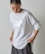箔プリント袖リブ長袖Tシャツ