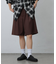 【セットアップ対応】ウールライクハーフパンツ