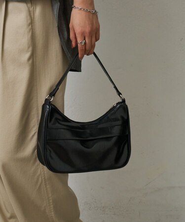 【動画あり】ヴィンテージ合皮ワンハンドルバッグ