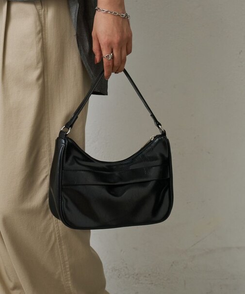 【動画あり】ヴィンテージ合皮ワンハンドルバッグ