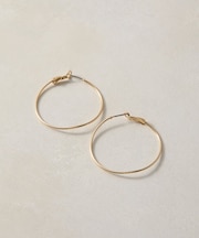 スリムラインフープピアス