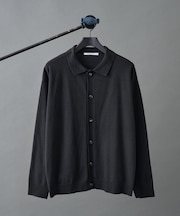 ウォッシャブルニットポロカーディガン