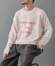 クラシックレタリングジャガードニット