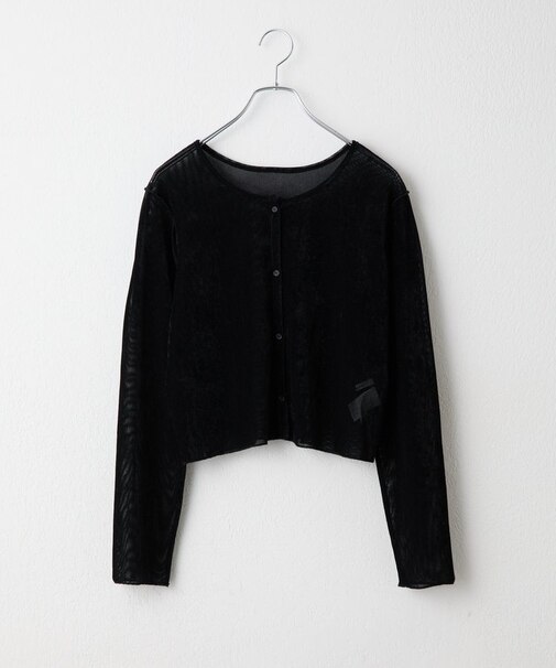 フロッキーメッシュ前後2WAYカーディガン