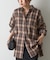 ライトフランネルチェックオーバーシャツ