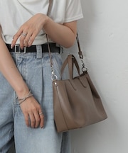 ワンタックバッグ(ショルダーポーチ付き)