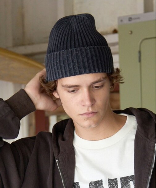 ピグメント加工ニットキャップ