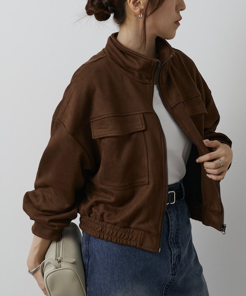 アンスリード ドローストリングショートブルゾン アンスリード ドローストリングショートブルゾン ナイロン