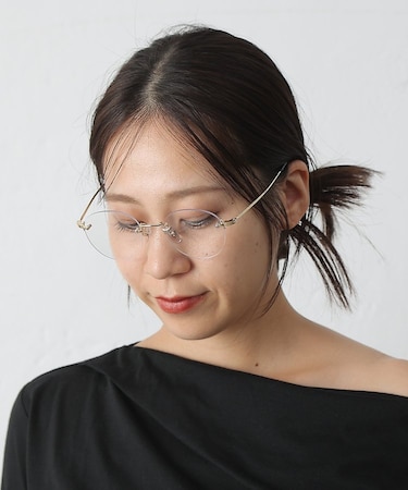 リムレスメガネ