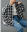 シルキーオンブレチェックシャツ