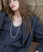 2SETパールロングネックレス