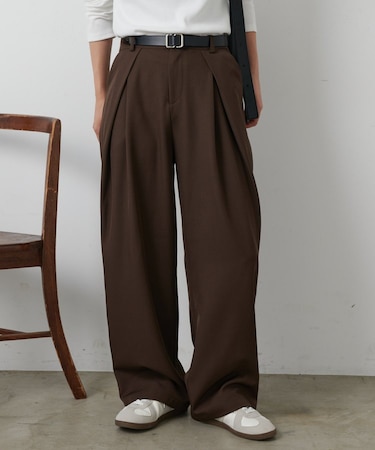 TR BOXタックパンツ