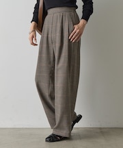 【セットアップ対応】TRチェック2タックストレートパンツ