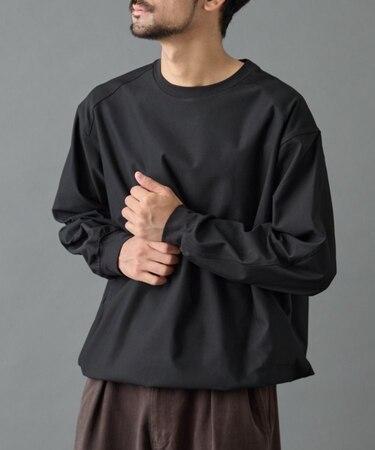 グリッドストレッチプルオーバー