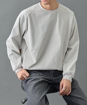 グリッドストレッチプルオーバー