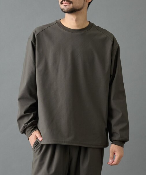 グリッドストレッチプルオーバー