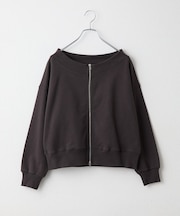 ダンボールオフショルジップトップス