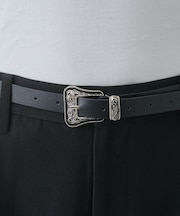 ウエスタンバックルスリムベルト