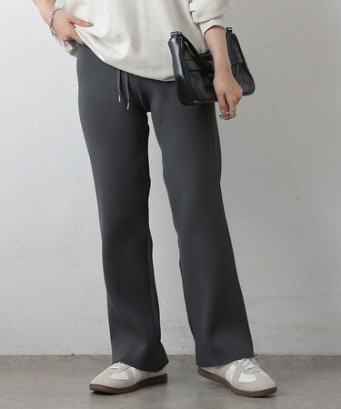 エステルヤーンリブロングパンツ