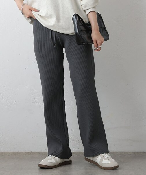 エステルヤーンリブロングパンツ