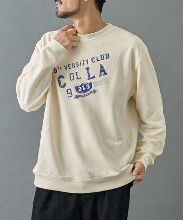 ヴィンテージカスレカレッジスウェット