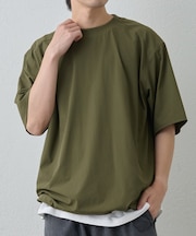 【セットアップ対応】接触冷感アイスリップウーブンTEE