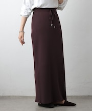 エステルヤーンリブIラインスカート