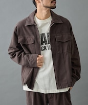 【セットアップ対応】バイオ加工ブラッシュツイルジャケット