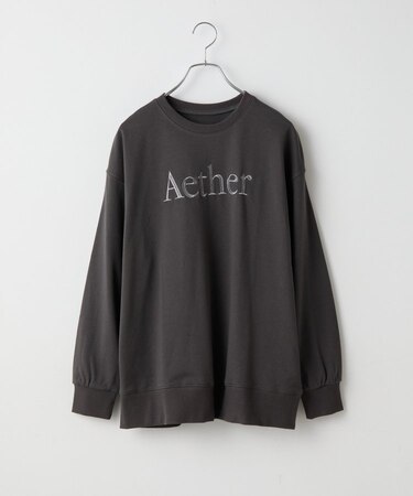 Aether刺繍オーバースウェットプルオーバー