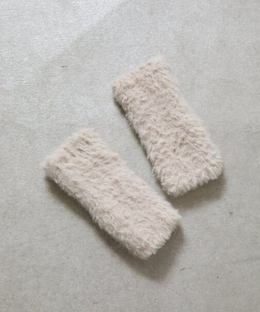 ファーニット手袋