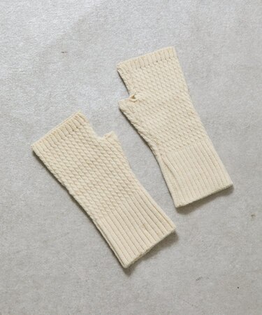 模様編み手袋