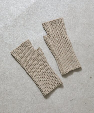 模様編み手袋