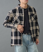 チェックオーバーシャツジャケット