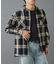 チェックオーバーシャツジャケット