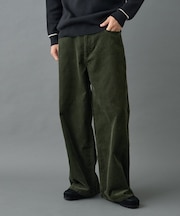 コーデュロイワイドストレートパンツ