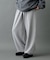 パウダー加工スウェットワイドパンツ
