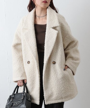 ダブルテーラードジャケットコート