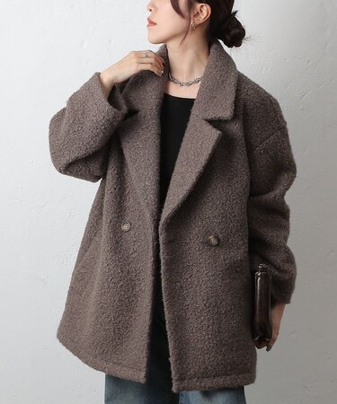 ダブルテーラードジャケットコート