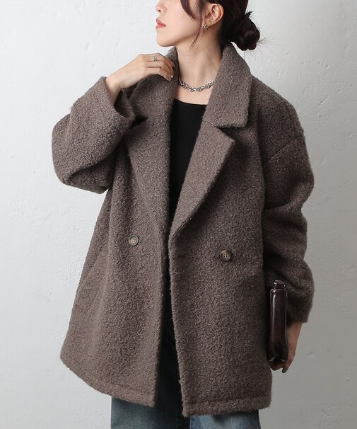 ダブルテーラードジャケットコート