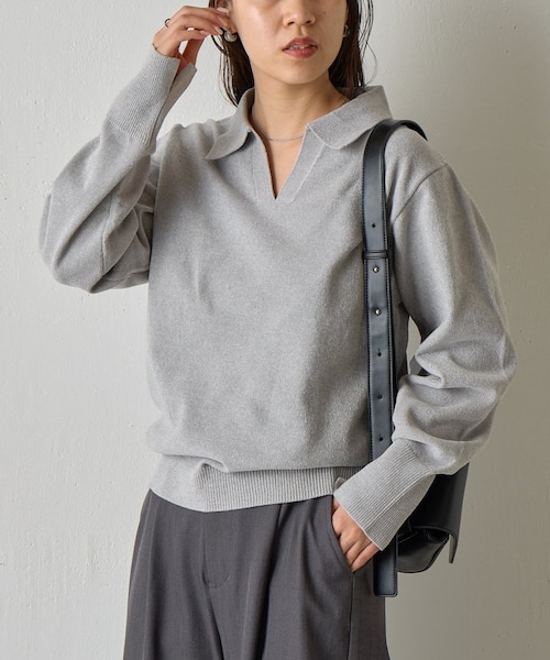 ベロアモールスキッパーポロニット｜コロニートゥーワンスリーナインの